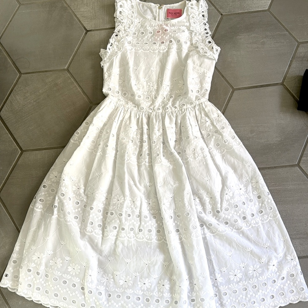 Brand new Kate Spade eyelet dress sz 0